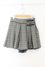 画像1: axes femme / グレンチェック柄スカパン M グレー O-26-07-02-005-AX-PA-OW-OS (1)