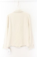 画像3: an another angelus / ローズ刺繍ショールカラーネクタイブラウス F ライトベージュ O-26-07-02-052-CA-BL-OW-OS (3)