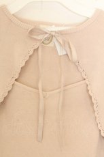 画像2: F&A / フロント開き5分袖ニットプルオーバー F ピンクベージュ O-26-07-02-063-CA-TO-OW-OS (2)