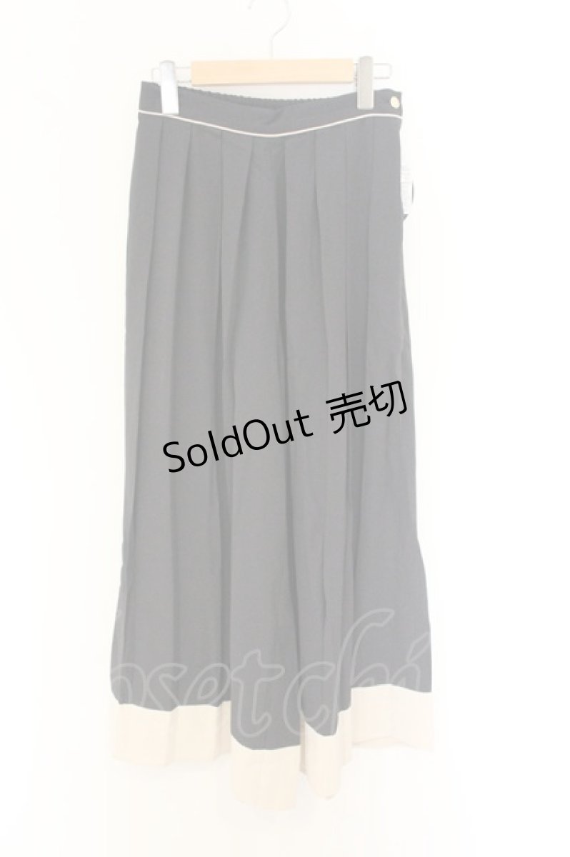 画像1: an another angelus / バイカラープリーツパンツ F グレー O-26-07-02-064-CA-PA-OW-OS (1)