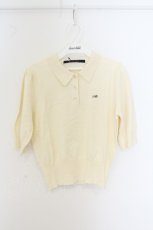 画像1: an another angelus / ANロゴ刺繍ニットポロ  アイボリー O-26-07-02-067-CA-TO-IG-OS (1)