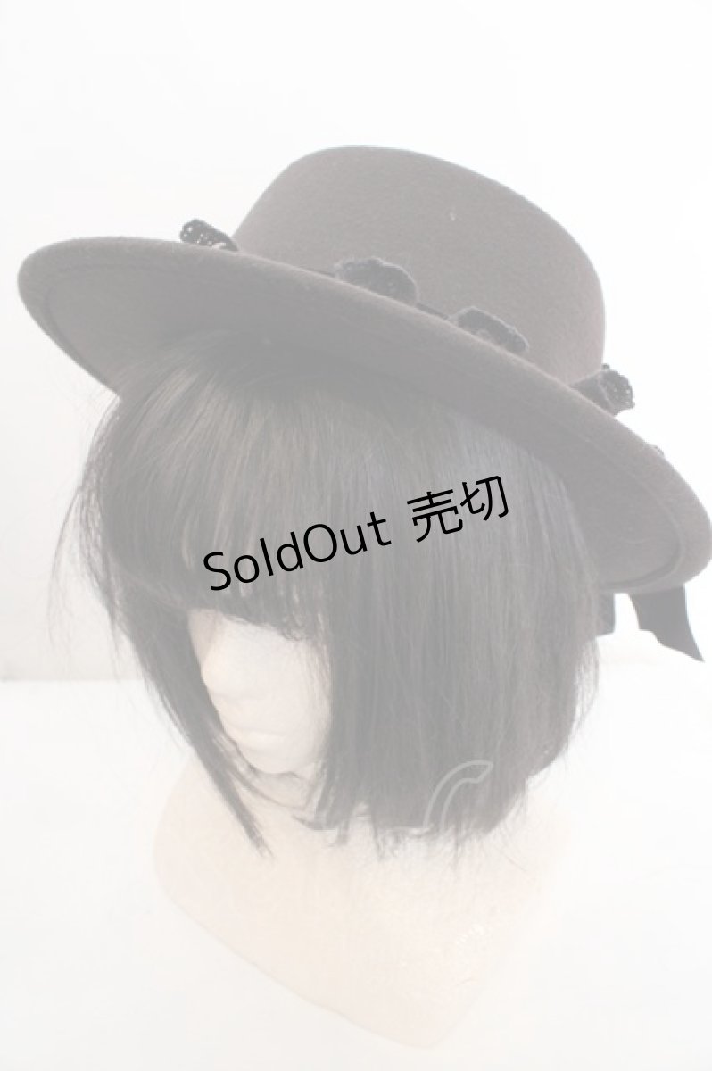 画像2: axes femme / ローズブーケフェルトカンカン 57cm クロ O-26-07-02-1005-AX-AC-OW-OS (2)