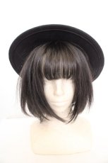 画像2: axes femme / フラワーブーケカンカン帽 57cm クロ O-26-07-02-1001-AX-AC-OW-ZTK045 (2)