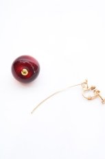 画像2: axes femme / チェリーモチーフイヤリングピアス  ワイン O-26-07-02-1011-AX-AC-OW-OS (2)