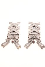 画像1: axes femme POETIQUE / レースアップヘアクリップ  シルバー O-26-07-02-1012-AX-AC-OW-OS (1)