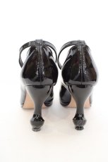画像3: ちゃけちょけ / 猫脚アンクルベルトパンプス 22.5cm ブラック O-26-07-02-1015-GO-SH-OW-OS (3)
