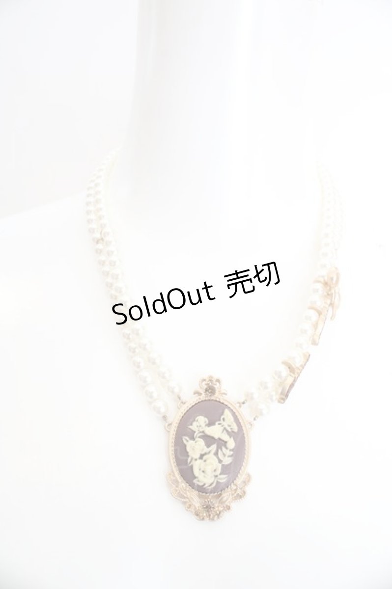 画像2: axes femme / カメオパールチョーカー  ゴールド O-26-07-02-1019-AX-AC-OW-OS (2)