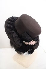 画像1: axes femme / ローズブーケフェルトカンカン 57cm クロ O-26-07-02-1005-AX-AC-OW-OS (1)