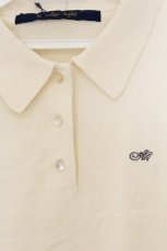 画像2: an another angelus / ANロゴ刺繍ニットポロ  アイボリー O-26-07-02-067-CA-TO-IG-OS (2)