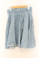 画像3: axes femme / デニム調スカート M ブルー O-26-07-02-007-AX-SK-OW-OS (3)