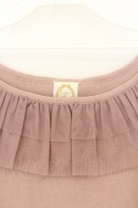 画像2: F&A / チュールフリル5分袖ニットプルオーバー  ピンク O-26-07-02-081-CA-TO-IG-OS (2)