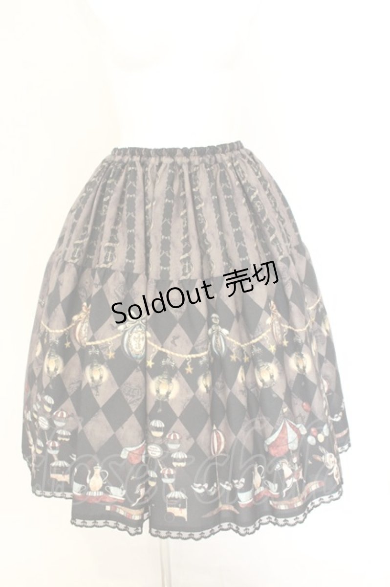 画像1: Enchantlic Enchantilly / 真夜中のパルコフェリーチェティアードスカート  ブラウン系 O-26-07-02-086-LO-SK-OW-OS (1)