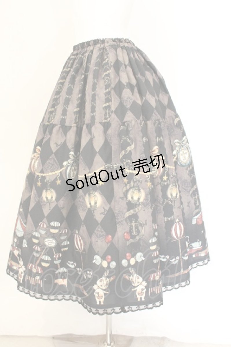 画像3: Enchantlic Enchantilly / 真夜中のパルコフェリーチェティアードスカート  ブラウン系 O-26-07-02-086-LO-SK-OW-OS (3)