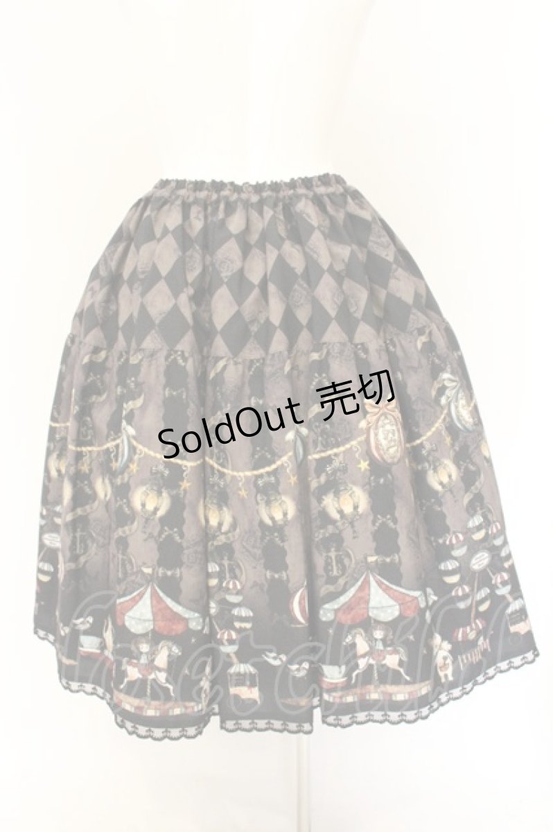 画像4: Enchantlic Enchantilly / 真夜中のパルコフェリーチェティアードスカート  ブラウン系 O-26-07-02-086-LO-SK-OW-OS (4)