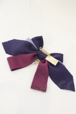 画像2: Enchantlic Enchantilly / すみれの宝石箱パールリボンブローチ  すみれ色 O-26-07-02-093-LO-ZA-OW-OS (2)