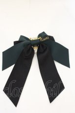 画像2: Enchantlic Enchantilly / 宝石箱パールリボンブローチ〜私の為の一輪の薔薇〜  クロ×グリーン O-26-07-02-094-LO-AC-OW-OS (2)
