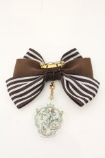 画像2: Enchantlic Enchantilly / 真夜中のパルコフェリーチェ　リボンブローチ  ブラウン O-26-07-02-095-LO-AC-OW-OS (2)