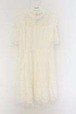 画像1: axes femme POETIQUE / コットンレース肩開きワンピース M キナリ O-26-07-02-023-AX-OP-OW-OS (1)