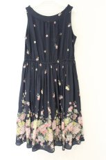 画像3: axes femme / あじさい柄ワンピース M ネイビー O-26-07-02-026-AX-OP-OW-OS (3)