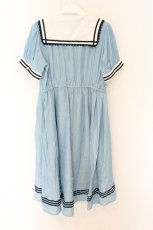 画像3: axes femme POETIQUE / フィッシュテールセーラーワンピース M サックス O-26-07-02-031-AX-OP-OW-OS (3)
