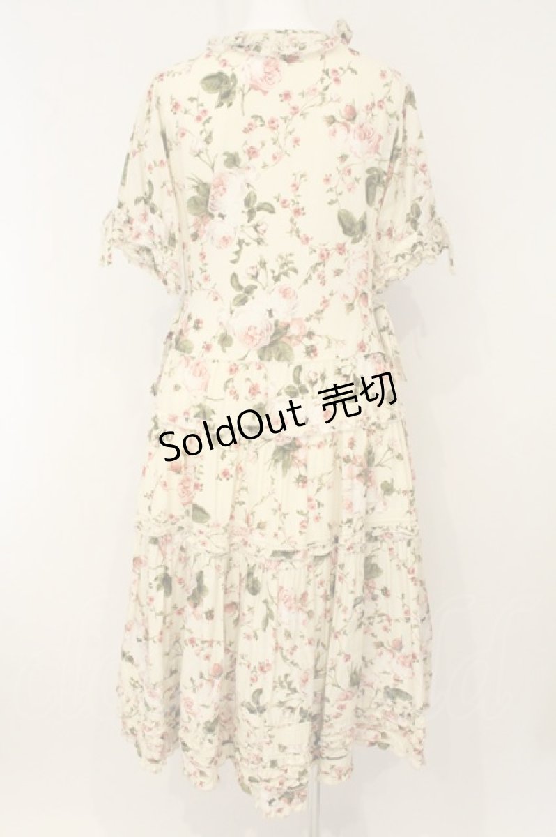 画像6: PINK HOUSE / La Reine a la roseワンピース  アイボリー O-26-07-03-030-LO-OP-IG-OS (6)