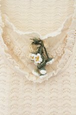 画像2: PINK HOUSE / コサージュニットタンクトップ  アイボリー O-26-07-03-032-LO-TO-IG-OS (2)