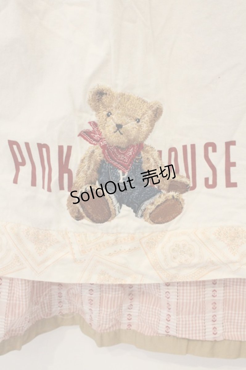 画像2: PINK HOUSE / くまエプロン付きスカート  ピンク O-26-07-03-004-LO-SK-OW-OS (2)