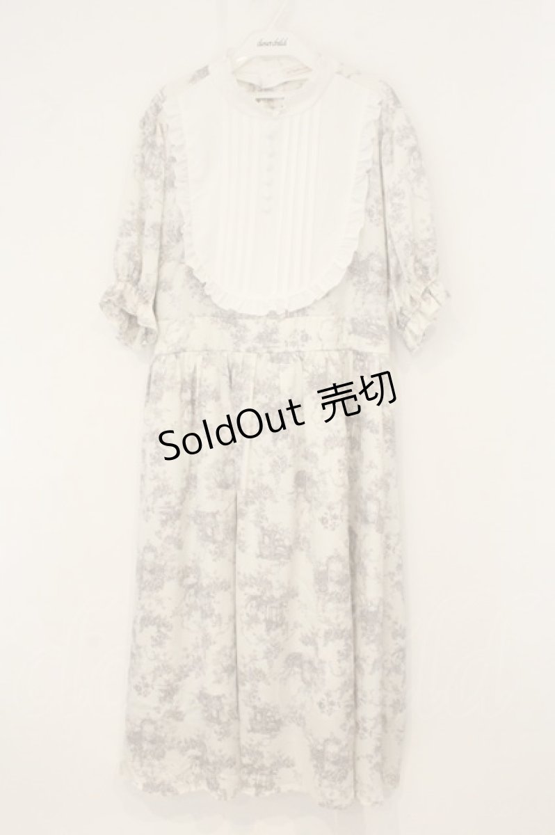 画像1: m petit by misako / トワルドジュイワンピース 3L オフシロ O-26-07-03-058-LO-OP-IG-OS (1)