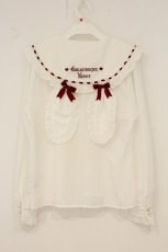 画像3: Amavel / Marshmallow Bunnyブラウス  シロ×アカ O-26-07-03-067-CA-BL-IG-OS (3)