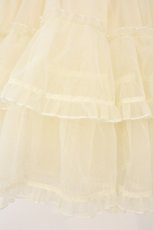 画像3: metamorphose / オーガンジーフリルパニエ  アイボリー O-26-07-03-068-ME-SK-OW-OS (3)