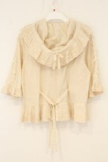 画像4: PINK HOUSE / サテンプチリボンフードカーディガン  アイボリー O-26-07-03-083-LO-BL-IG-OS (4)