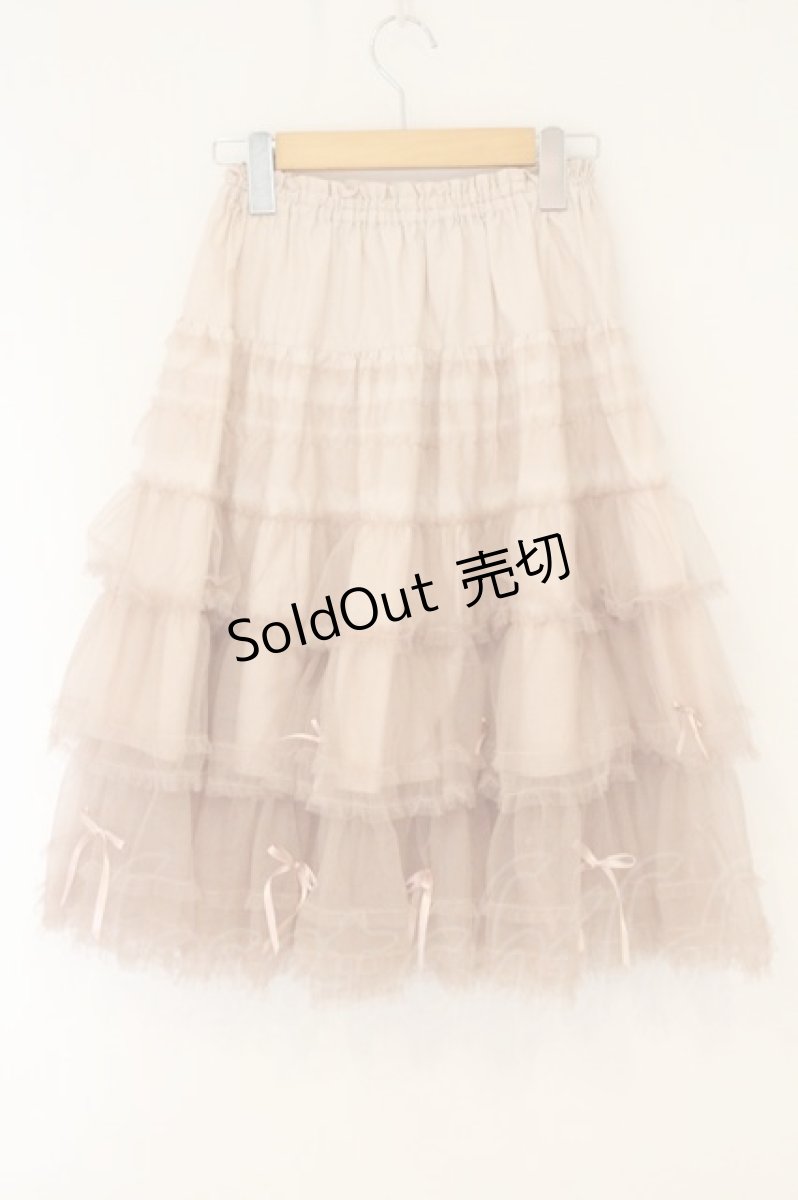 画像4: PINK HOUSE / サテンリボンチュールスカート  ピンク O-26-07-03-089-LO-SK-IG-OS (4)