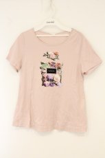 画像1: INGEBORG / 花デザインプリントTシャツ 3(9号) ピンク O-26-07-03-090-LO-TO-IG-OS (1)