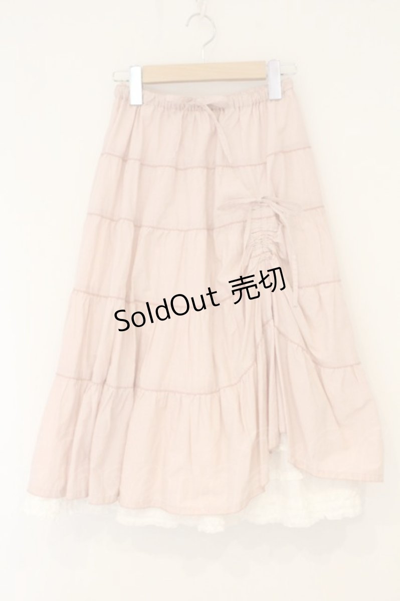 画像1: PINK HOUSE / たくし上げスカート  ピンク×シロ O-26-07-03-096-LO-SK-IG-OS (1)