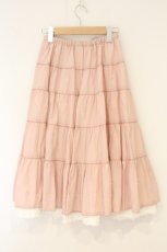 画像4: PINK HOUSE / たくし上げスカート  ピンク×シロ O-26-07-03-096-LO-SK-IG-OS (4)