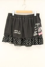 画像1: HELL CAT PUNKS / ドット切り替えスカート  ブラック（グレー寄り） O-26-07-03-013-PU-SK-OW-OS (1)