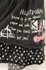 画像2: HELL CAT PUNKS / ドット切り替えスカート  ブラック（グレー寄り） O-26-07-03-013-PU-SK-OW-OS (2)