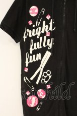 画像2: HELL CAT PUNKS / ロゴプリントZIPパーカー  ブラック O-26-07-03-014-PU-TO-OW-OS (2)