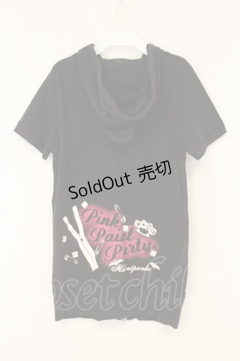 画像3: HELL CAT PUNKS / ロゴプリントZIPパーカー  ブラック O-26-07-03-014-PU-TO-OW-OS (3)