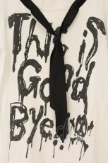 画像2: Banana Fish / ネクタイ付きTシャツ  ホワイト O-26-07-03-015-PU-TO-OW-OS (2)