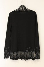 画像3: axes femme / レースネックカットソー M クロ O-26-07-03-022-AX-TO-IG-OS (3)
