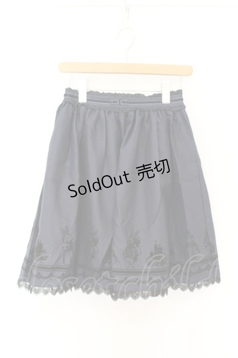 画像1: axes femme / うさぎフロッキースカート M ネイビー O-26-07-04-001-AX-SK-OW-OS (1)
