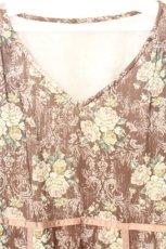 画像2: axes femme / ウォールオーナメント柄ワンピース M ブラウン O-26-07-04-038-AX-OP-OW-OS (2)