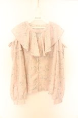 画像1: axes femme / 肩開きチョーカー風フリルブラウス F ピンク O-26-07-04-040-AX-BL-OW-OS (1)