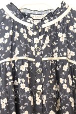 画像2: axes femme / 小花柄シャツワンピ M ネイビー O-26-07-04-048-AX-OP-OW-OS (2)