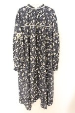 画像3: axes femme / 小花柄シャツワンピ M ネイビー O-26-07-04-048-AX-OP-OW-OS (3)