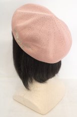 画像3: axes femme / ラメ刺繍入サーモベレー  ピンク O-26-07-04-1008-AX-AC-IG-OS (3)