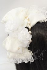 画像2: Angelic Pretty / エレガントローズカチューシャ  シロ O-26-07-04-1013-AP-AC-IG-OS (2)