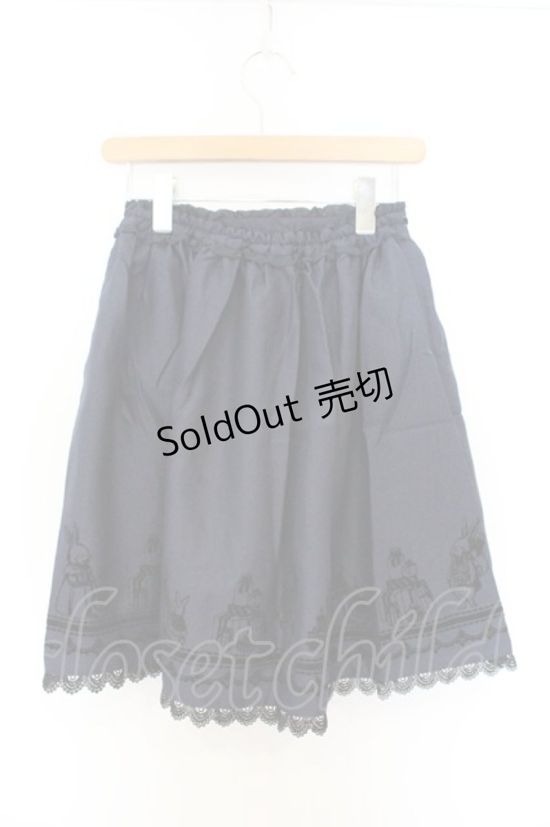 画像3: axes femme / うさぎフロッキースカート M ネイビー O-26-07-04-001-AX-SK-OW-OS (3)