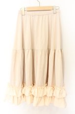 画像3: axes femme kawaii / ミディフリルペチスカート M キナリ O-26-07-04-022-AX-SK-OW-OS (3)